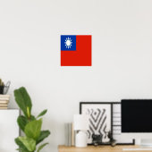 Taiwan Flag Taiwanische Land Zuhause Pride Strong Poster (Heimbüro)