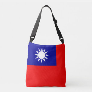 Taiwan-Flagge 台灣國旗 Republik China, Táiwān Guóqí Tragetaschen Mit Langen Trägern