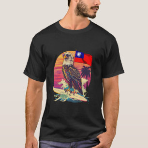 Taiwan-Flagge Adler Surft auf Taiwanesischen Wurze T-Shirt
