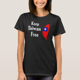 Taiwan-Flagge Amerikaner Bewahrt ein freies Taiwan T-Shirt