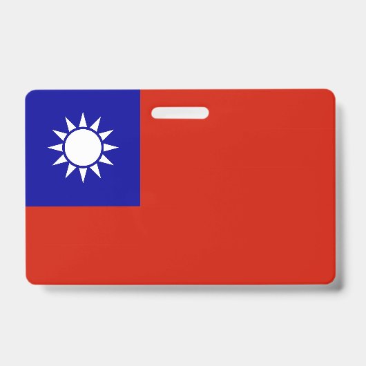 Taiwan-Flagge Ausweis (Vorderseite)