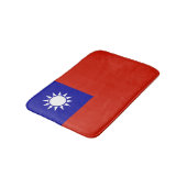 Taiwan-Flagge Badematte (Schrägansicht)