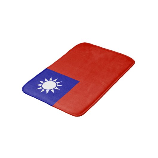 Taiwan-Flagge Badematte (Schrägansicht)