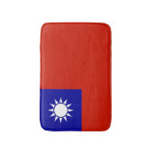 Taiwan-Flagge Badematte (Vorderseite Vertikal)