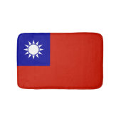 Taiwan-Flagge Badematte (Vorderseite)