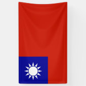 Taiwan-Flagge Banner (Vertikal)