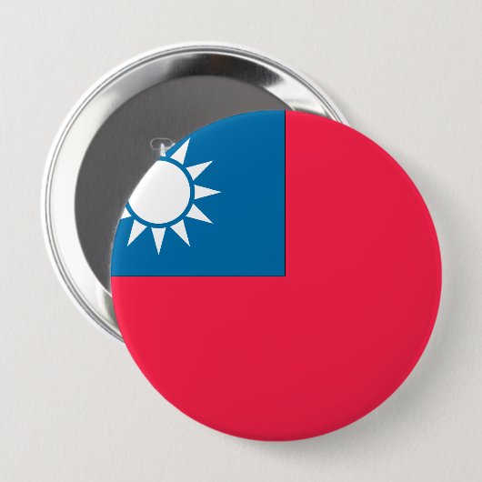 Taiwan-Flagge Button (Vorne & Hinten)