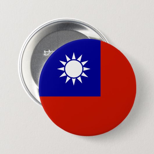 Taiwan-Flagge Button (Vorne & Hinten)