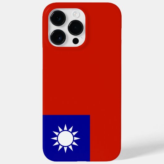 Taiwan-Flagge Case-Mate iPhone Hülle (Rückseite)
