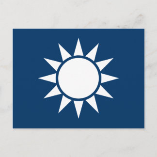 Taiwan-Flagge "Classic" Postkarte