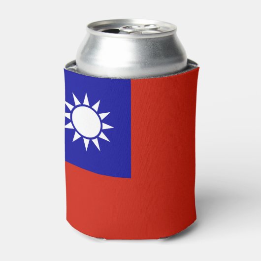 Taiwan-Flagge Dosenkühler (Kanne Vorderseite)