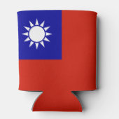 Taiwan-Flagge Dosenkühler (Rückseite)