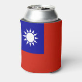 Taiwan-Flagge Dosenkühler (Kanne Rückseite)