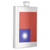 Taiwan-Flagge Flachmann (Rechts)
