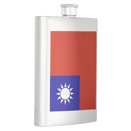 Taiwan-Flagge Flachmann (Rechts)