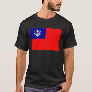 Taiwan-Flagge Friedenszeichen Pazifist Taiwanesisc T-Shirt
