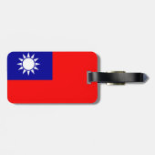 Taiwan-Flagge Gepäckanhänger (Rückseite horizontal)