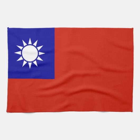 Taiwan-Flagge Geschirrtuch (Horizontal)