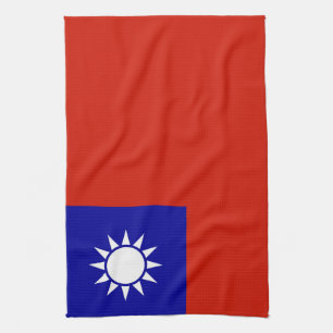 Taiwan-Flagge Geschirrtuch