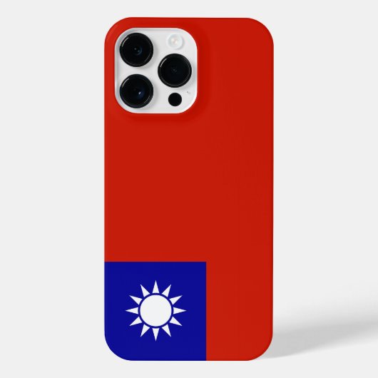 Taiwan-Flagge iPhone Hülle (Rückseite)