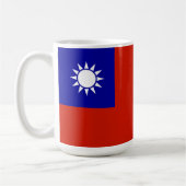 Taiwan-Flagge Kaffeetasse (Links)