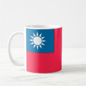 Taiwan-Flagge Kaffeetasse (Links)