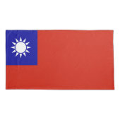 Taiwan-Flagge Kissenbezug (Rückseite)