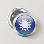 Taiwan-Flagge "Kugel " Button (Vorne & Hinten)
