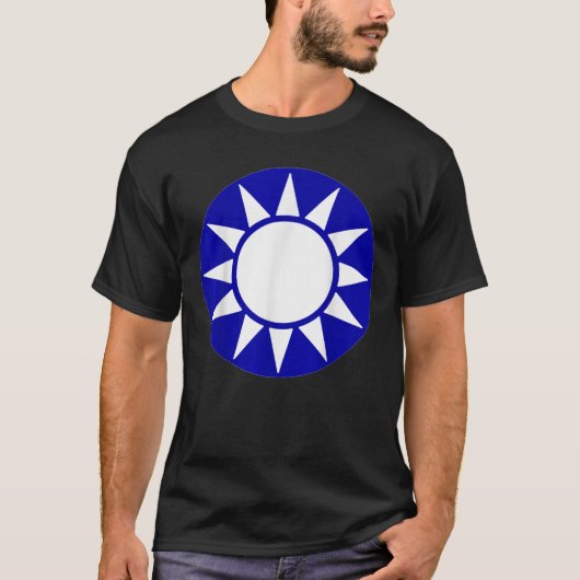 Taiwan-Flagge Kuomintang Symbol T-Shirt (Vorderseite)