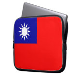 Taiwan-Flagge - Laptop-Sieb Laptopschutzhülle (Vorderseite Links)