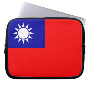 Taiwan-Flagge Laptopschutzhülle