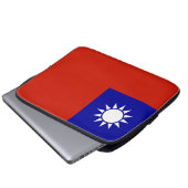 Taiwan-Flagge Laptopschutzhülle (Vorne Knopf)