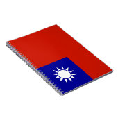 Taiwan-Flagge Notizblock (Rechte Seite)