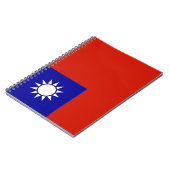 Taiwan-Flagge Notizblock (Linke Seite)