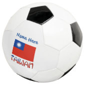 Taiwan-Flagge Personalisiert Fußball (Dreiviertel)
