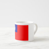 Taiwan-Flagge: Republik China, Chinesisch-Taipeh Espressotasse (Vorderseite Rechts)