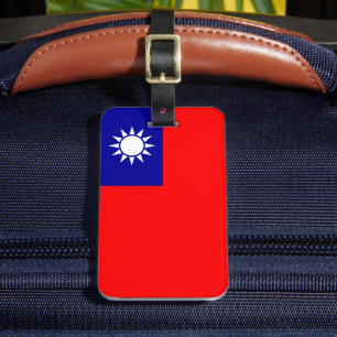 Taiwan-Flagge: Republik China, Chinesisch-Taipeh Gepäckanhänger