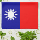 Taiwan-Flagge: Republik China, Chinesisch-Taipeh Geschirrtuch (Gefaltet)