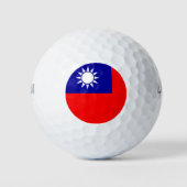 Taiwan-Flagge: Republik China, Chinesisch-Taipeh Golfball (Vorderseite)