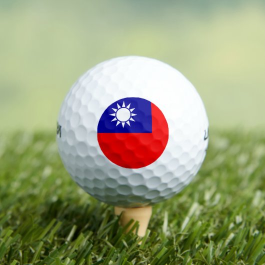 Taiwan-Flagge: Republik China, Chinesisch-Taipeh Golfball (Insitu T-Shirt)