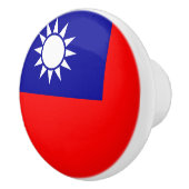 Taiwan-Flagge: Republik China, Chinesisch-Taipeh Keramikknauf (Rechts)