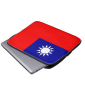 Taiwan-Flagge: Republik China, Chinesisch-Taipeh Laptopschutzhülle (Vorne Knopf)