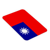Taiwan-Flagge: Republik China, Chinesisch-Taipeh Magnet (Rechte Seite)