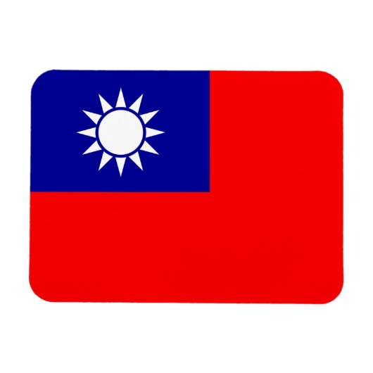 Taiwan-Flagge: Republik China, Chinesisch-Taipeh Magnet (Horizontal)