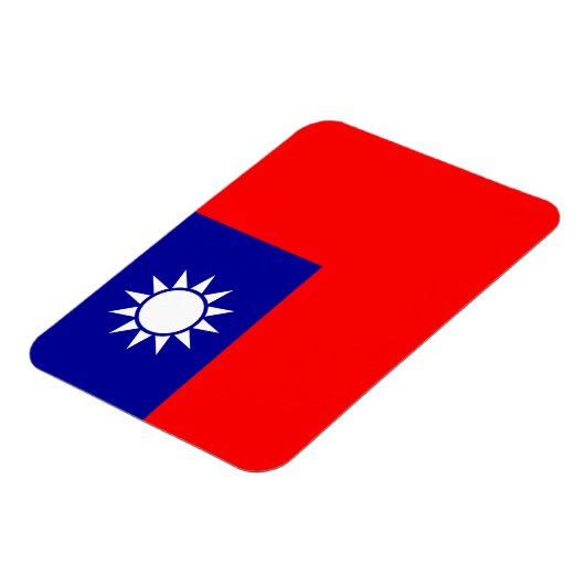 Taiwan-Flagge: Republik China, Chinesisch-Taipeh Magnet (Linke Seite)