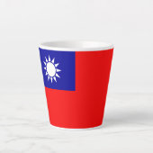 Taiwan-Flagge: Republik China, Chinesisch-Taipeh Milchtasse (Vorderseite)