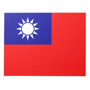 Taiwan-Flagge: Republik China, Chinesisch-Taipeh Notizblock