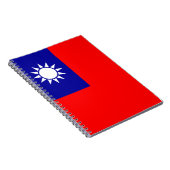 Taiwan-Flagge: Republik China, Chinesisch-Taipeh Notizblock (Rechte Seite)