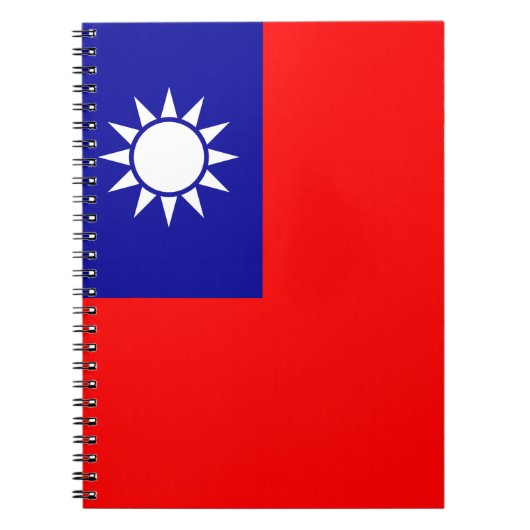 Taiwan-Flagge: Republik China, Chinesisch-Taipeh Notizblock (Vorderseite)