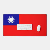 Taiwan-Flagge: Republik China, Chinesisch-Taipeh Schreibtischunterlage (Tastatur & Maus)